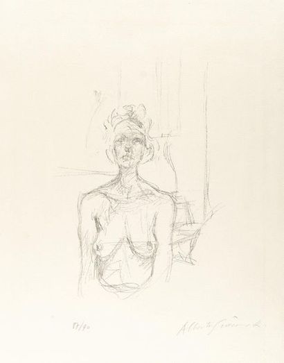 Bust I, Lithograph on wove. (1960). C. 34.5 x 24 cm (sheet size c. 52.5 x 42 cm).... Gazette Drouot
