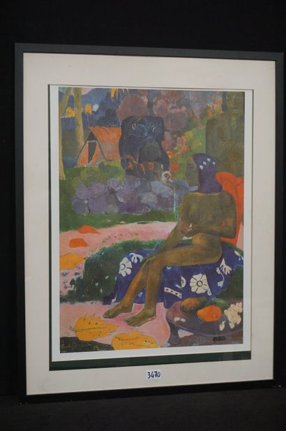  Printography Paul Gauguin - Size: 70 x 50 cm Gazette Drouot