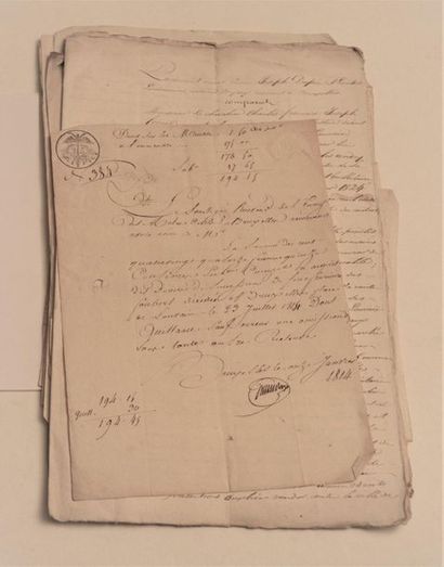null (I) 12 documents: A set of handwritten and printed documents comprising -1 accounting...