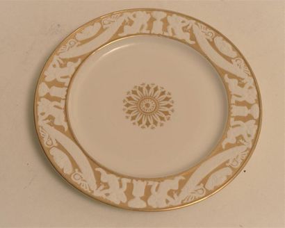 null Dagoty; Plate from the "Manufacture de l'impératrice PL Dagoty à Paris"; decorated...