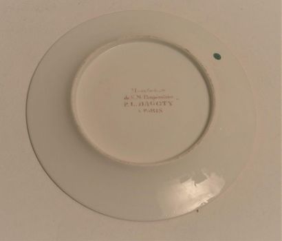 null Dagoty; Plate from the "Manufacture de l'impératrice PL Dagoty à Paris"; decorated...