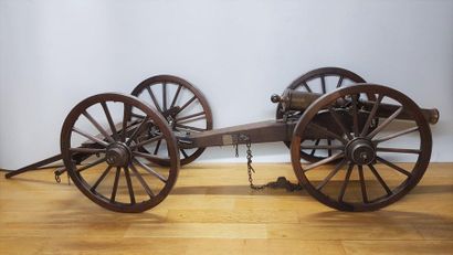 null Gribeauval system field gun was made of bronze with its forearm and accessories....