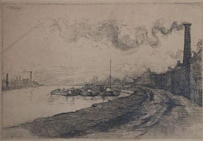 null Edouard MASSON (1881-1950).

Le port.

Eau-forte, signée en haut à gauche et...