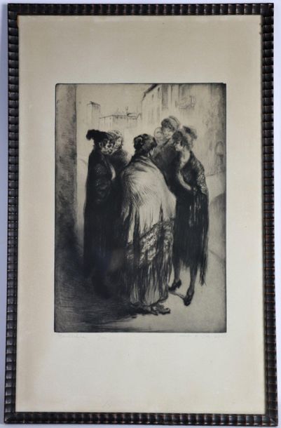 null Edgar CHAHINE (1874-1947).

Siahl Group, Venice.

Drypoint signed lower left...