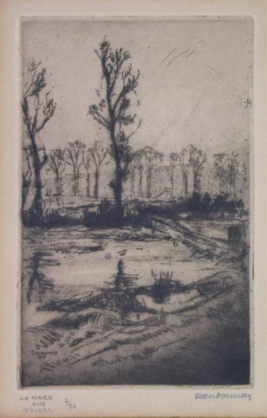 null Jean DONNAY (1897-1992).

The wicker pond.

Etching signed lower right, titled...