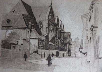 null Olivier DUCHATEAU (1876-1939).

Scène de rue.

Eau-forte signée en bas à droite.

H:...