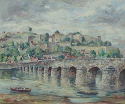 null Max CHOTIAU (1881-1968).

The ramparts of Namur.

Oil on canvas.

Signed lower...