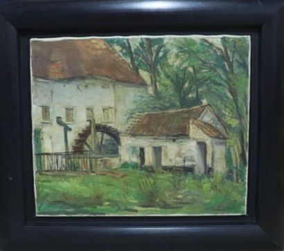 null Charles KVAPIL (1884-1957).

Le Moulin.

Huile sur toile.

Signée en bas à droite.

H:...