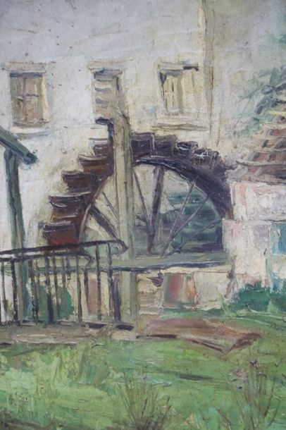 null Charles KVAPIL (1884-1957).

The Mill.

Oil on canvas.

Signed lower right.

H:...