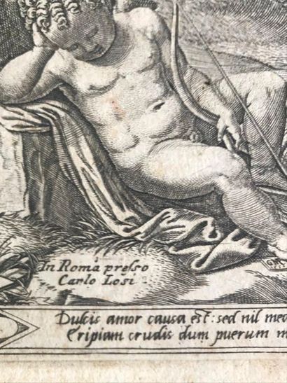 null Giorgio GHISI (1520-1582).

Venus and the Rose. 1556.

Copperplate engraving...