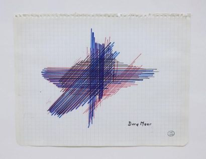 null Dora MAAR (1907-1997).

Composition abstraite.

Feutre de couleurs sur papier.

Cachet...