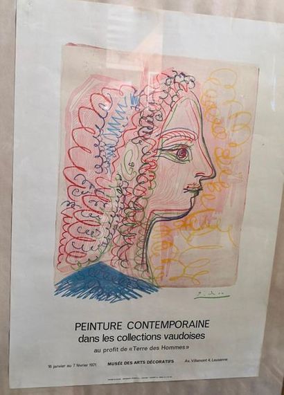 null 
Affiche Picasso, peintures contemporaines dans les collections vaudoises, pour...