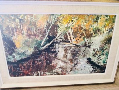 null Monica Coleman

River landscape

Oil on isorel signed and dated lower right

29...