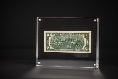 null ANDY WARHOL (USA/ 1928-1987)
Two dollar bill, Jefferson (noir)
signature autographe...