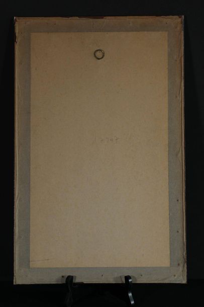 null SEM (1863-1934) Lithographie encadrée en couleur sur papier brun représentant...