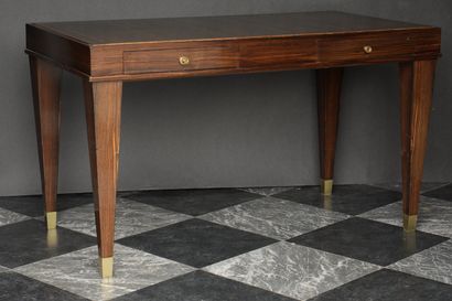 null 
DOMINIC (Assigned to)
Elegant flat desk entirely covered with Macassar ebony...