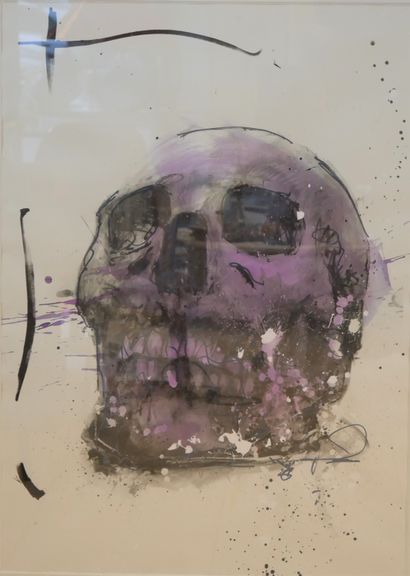 null PHILIPPE PASQUA (FRA/ BORN 1965)

Vanity (mauve skull)

Acrylic and ink on silk-screened...