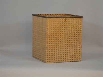 null Gabriella CRESPI for DIOR. Square wastepaper basket in resin or lacite, inlaid...