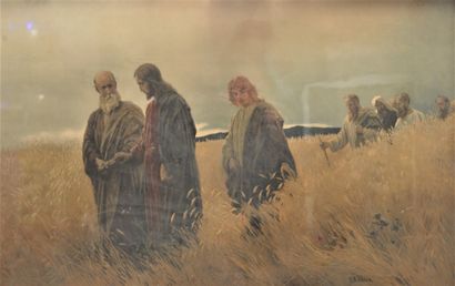 null After Johannes Raphaël WEHLE (1848-1936). Jesus and his apostles.

Reproduction...