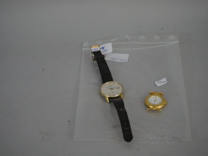 null Lot of two watches, a lady's watch by "Patrick Arnaud" in gilt metal and a

a...