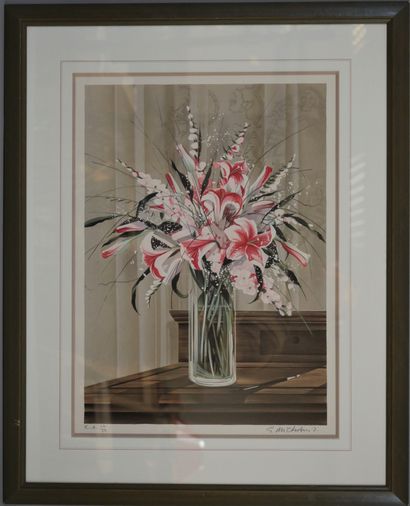 null Gilbert MICHAUD (Born in 1948)

Bouquet of flowers

Lithograph signed in pencil...