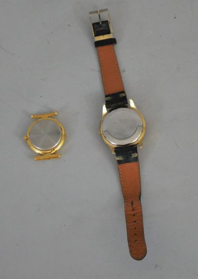 null Lot of two watches, a lady's watch by "Patrick Arnaud" in gilt metal and a

a...
