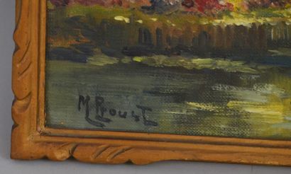 null Maurice PROUST (1867 - 1922). Oil on canvas, signed lower left. 22 x 33 cm.