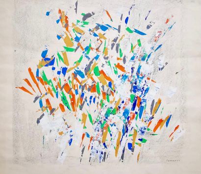 null Jacques GERMAIN (FRA 1915-2001)

Composition recto/verso, 1960

Gouache on paper,...