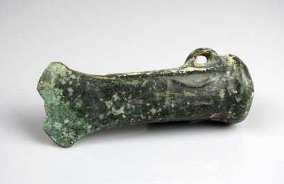 Axe with socket, small geometric decoration...