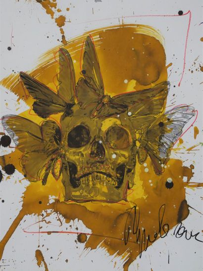 null PHILIPPE PASQUA (FRA/ BORN IN 1965)

Vanity (yellow skull)

Acrylic and ink...