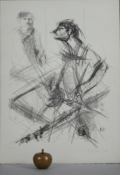 null Enav BENSION (1925-2007)

The duelists

Lithograph in black justified IV/XXV...