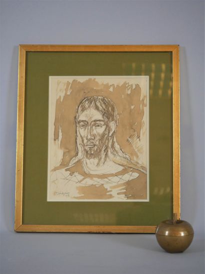 null 
Simon MONDZAIN (1890-1979)





Portrait of a man





Sepia wash drawing signed...