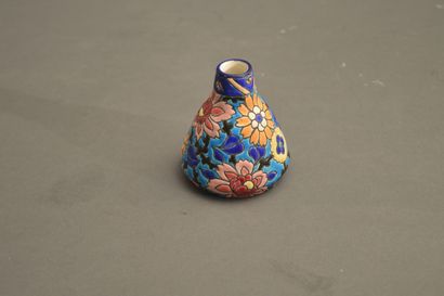 null Manufacture of LONGWY. LOT including : a SABOT, marked " Florence ", a VASE...