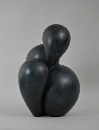 null ECOLE FRANCAISE CONTEMPORAINE Sculpture en matière composite. Haut. 38 cm