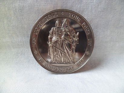 null Médaille du rattachement de Geneve à la Suisse - 1864 - Diamètre de 46,5 mm...