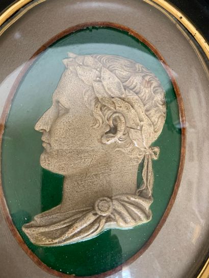 null Profile of Emperor Napoleon 1

Plaster in bas-relief showing the Emperor Napoleon...