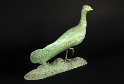 null Georges LAVROFF (1895-1991) Sculpture representing a partridge in bronze with...