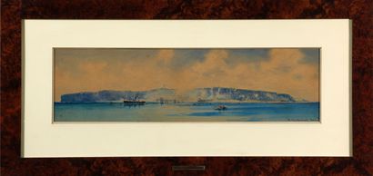 null William Alister MACDONALD (1861-1948) Aquarelle sur papier encadrée représentant...