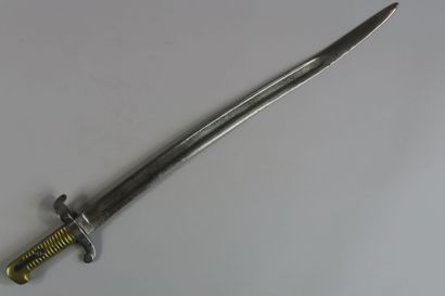 Bayonet model 1842. Brass mounting and iron...
