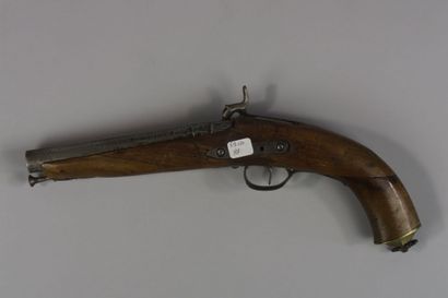 null Spanish marine pistol of trade. 	Spanish lock, barrel with sides then round,...