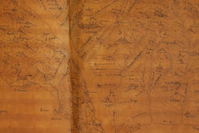 null Carte militaire manuscrite du « golfo de la Spetia ».

Commandée par le Comte...