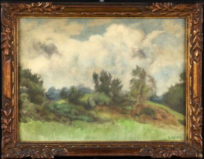 null ADOLPHE CRESPIN (BEL/ 1859-1944)

Landscape

watercolour on paper

signed 'A....