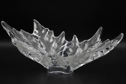 null LALIQUE FRANCE, CUP, "Oak leaves

Cast crystal 

18 x 45, 5 cm