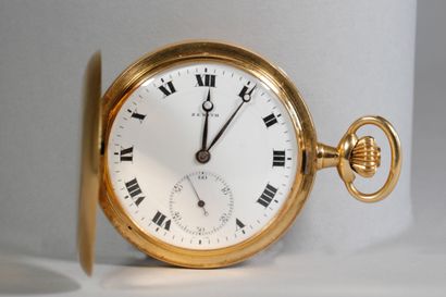 null ZENITH. Yellow gold pocket watch, No. 135133. Gross weight: 90.9 g. Case from...