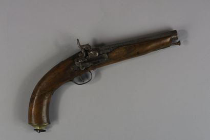 null Spanish marine pistol of trade. 	Spanish lock, barrel with sides then round,...