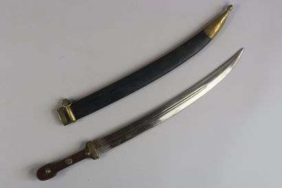 Russian Beibut sword 1907. Brass mounting,...