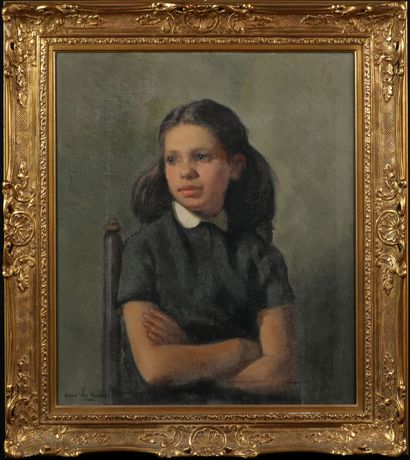 null OMER VAN VOSSELEN (BEL/ BORN 1934)

Portrait of a young girl

oil on canvas

signed...