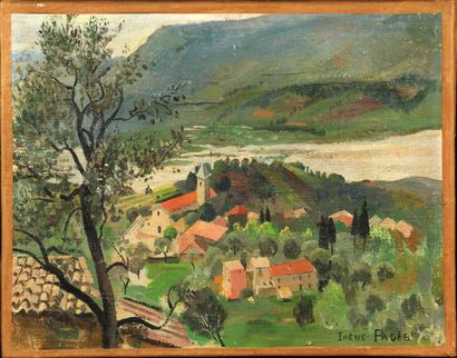 null IRÈNE PAGÈS (FRA/ NÉE EN 1934)

Vue de Castagniers en Provence

huile sur toile

signé...