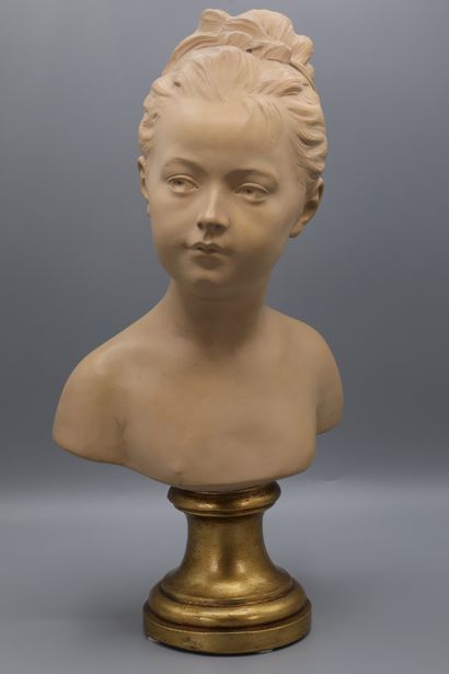null Jean-Antoine HOUDON (after), Terracotta Bust "Louise

Bust of a young child...