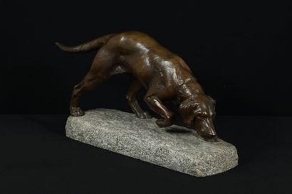 null Georges GARDET (1863-1939). Dog at rest. Sculpture in bronze with patina

patina....